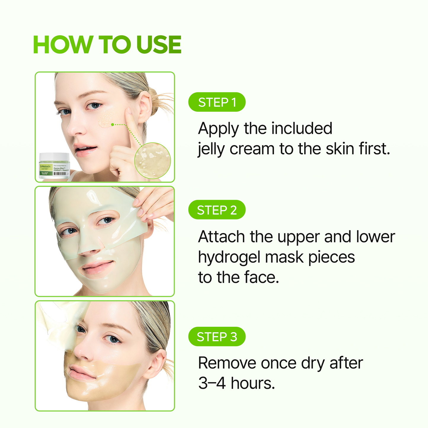 CACTOX De-Puffing Pore Tox Gel Mask 4EA